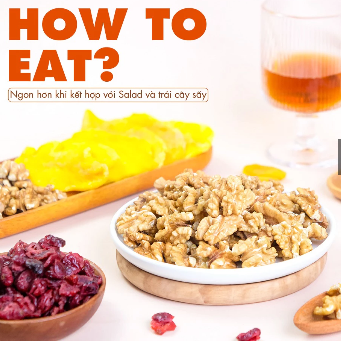 Hạt óc chó vàng tách vỏ TANU NUTS giàu dưỡng chất tốt cho bà bầu và trẻ nhỏ