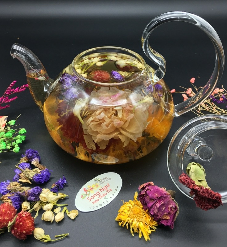 Trà thảo mộc Sapa 8 vị, thanh nhiệt, giải độc, an thần, làm đẹp da, 100% thiên nhiên