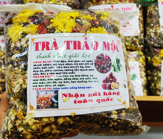 Trà thảo mộc Sapa 8 vị, thanh nhiệt, giải độc, an thần, làm đẹp da, 100% thiên nhiên